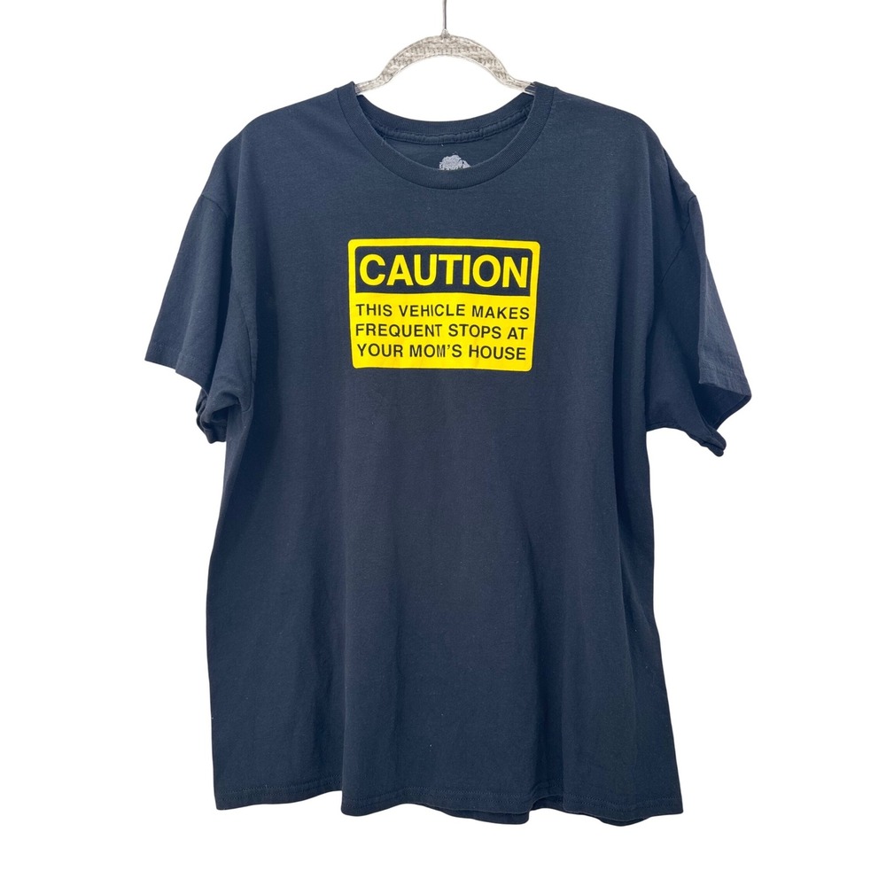 Danny Duncan T Shirt Caution Your Moms House Graphic Tee XL Black Funny YouTuber